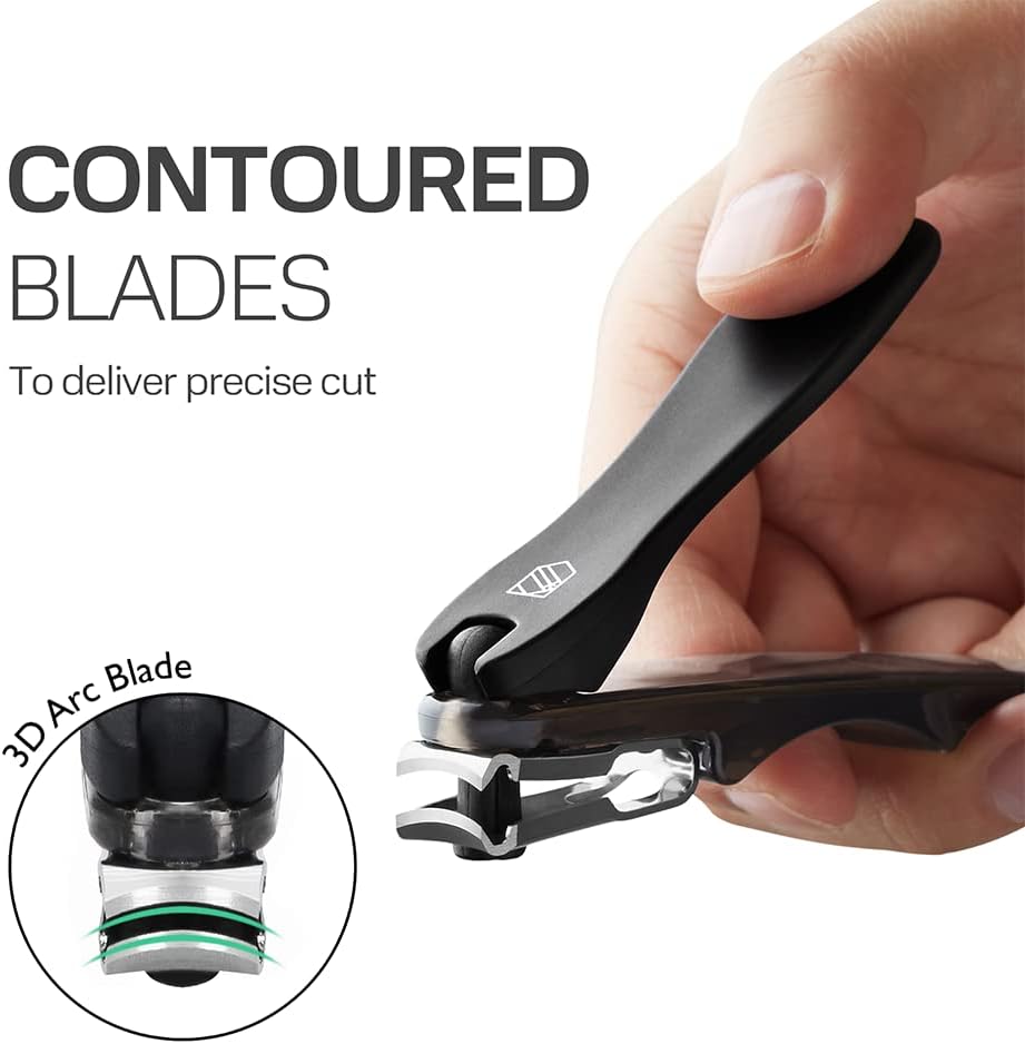 Nail Clippers, Steinder® Easy 360 Rotation Nail Clippers Set Made in Korea/cortauñas cortaúñas de Manos y pies/Gift for Men & Women Convenient Senior for Thick Toe Nail.