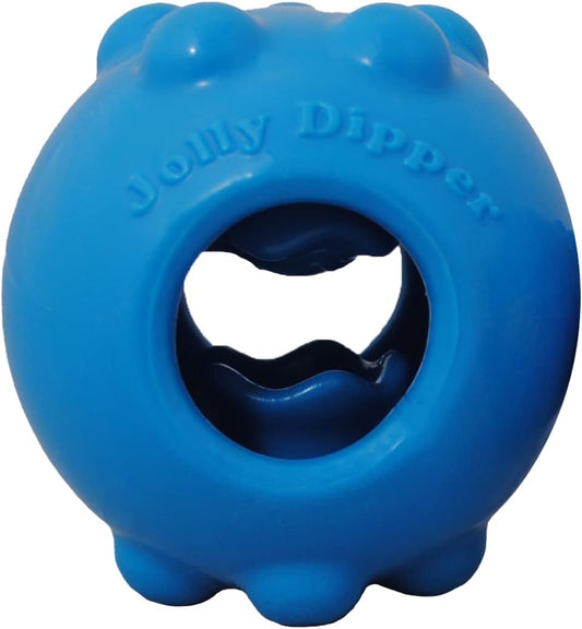 Jolly Pets Jolly Dipper Treat Dispensing Dog Toy; 3'' Small/Medium Dogs, Blue