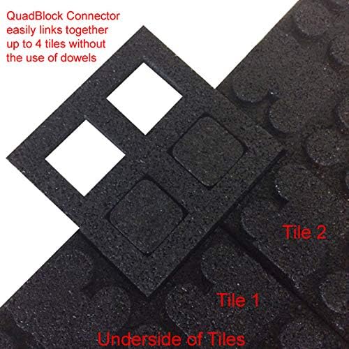 American Floor Mats - Extreme Rubber Gym Tiles - 1 Inch Thick Colorful - Superior Shock and Sound Absorbing - 35% Orange/Grey/White - 2' x 2' Single Tile (Covers 4 Sq Ft)
