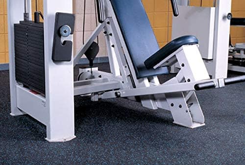 American Floor Mats 1/4in (7mm) Thick 10% Red 4' x 13' Heavy Duty Rubber Rolls, Protective Exercise Mats, Home Gym Rubber Flooring