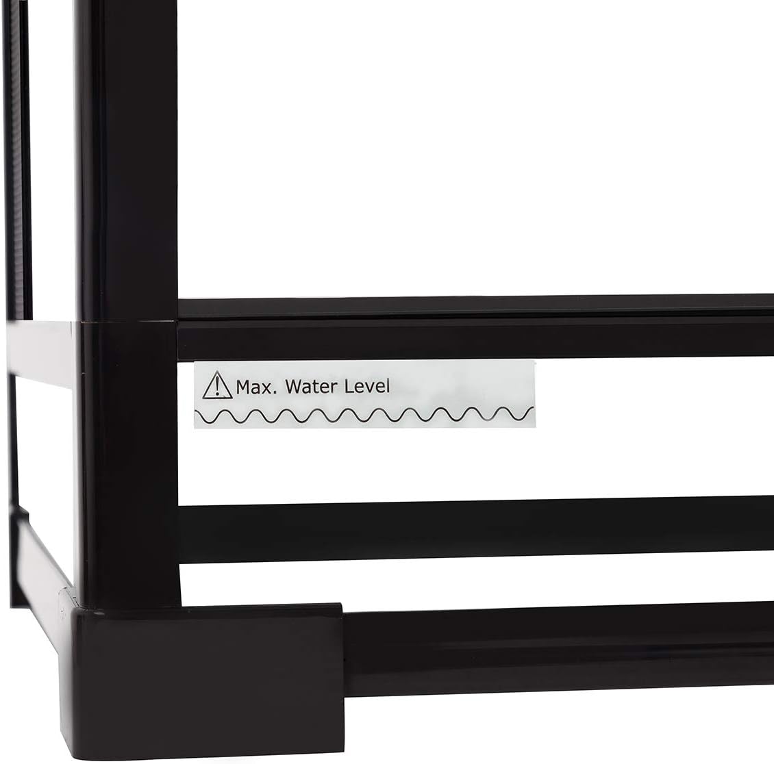 REPTI ZOO 50 Gallon Reptile Glass Terrarium Tank Double Hinge Door with Screen Ventilation Large Reptile Terrarium 36" x 18" x 18"(Knock-Down)