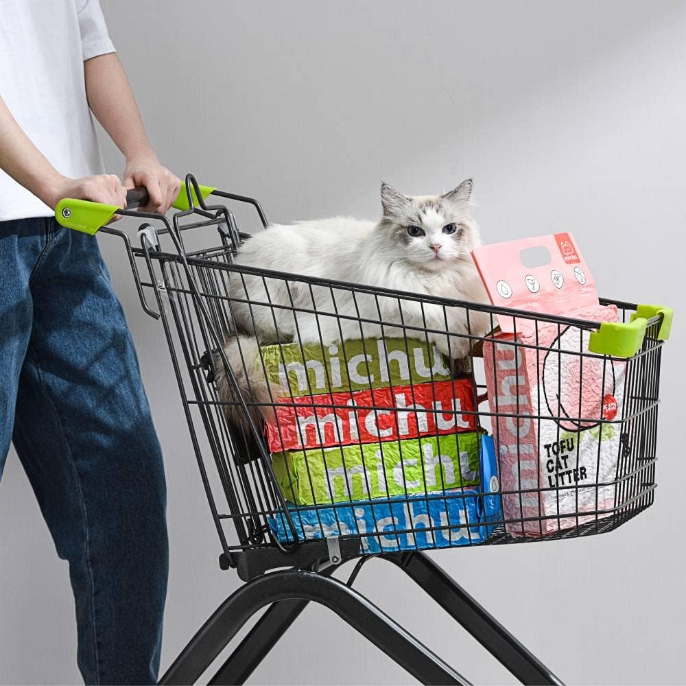 Tofu Cat Litter Natural Clumping Tofu Cat Litter 5.5lb/88oz 5 Scents (Greentea + Mixed, 2 Pack)