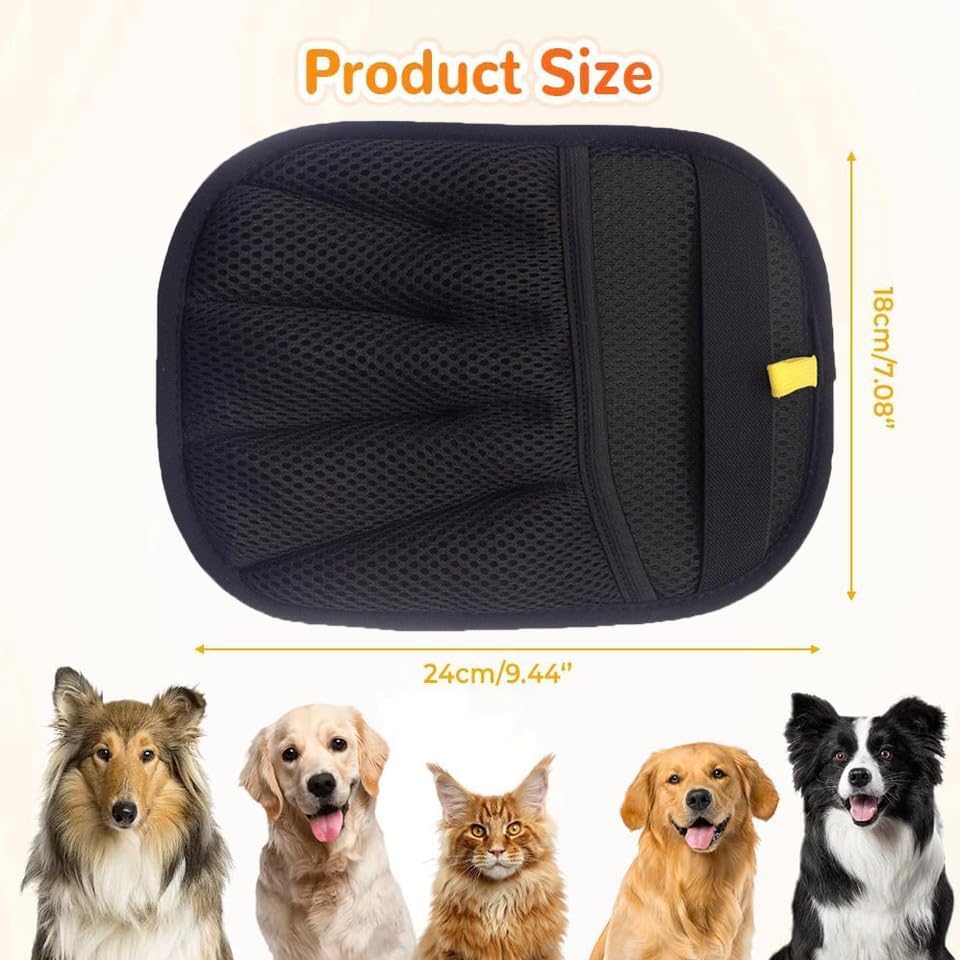1PC Pet Hair Removal Glove,Electrostatic Gloves Pet Hair,Reusable Cat & Dog Hair Remover for Couch,Furniture,Carpet,Curtain,Carpet Car Seat,Pet Memorial Gifts for Dogs,dog hair collector keychain