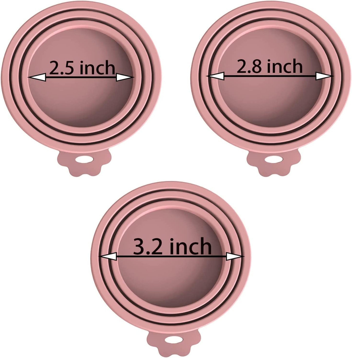 8 pack Silicone Pet Food Can Lids for 3 Standard Size Food Cans for Pet Food Cans or Canned Goods, Multicolor