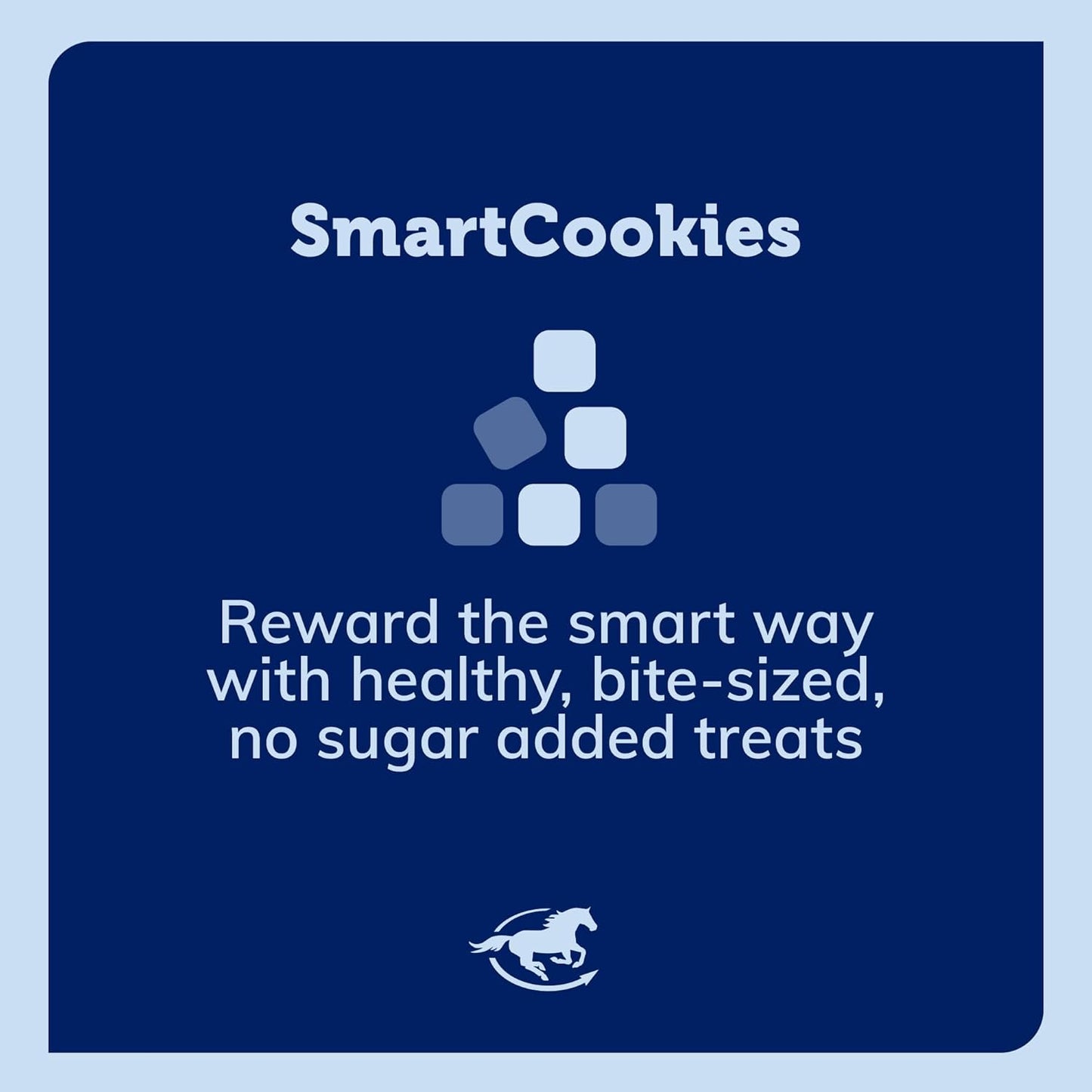 SmartEquine SmartCookies | Healthy Treats for Horses Made from Coconut Meal, Beet Pulp, Alfalfa, and Flaxseed Oil | No Sugar Added Horse Treats | Carrot Cake Flavor Cookies for Horses, 3 lb Bag