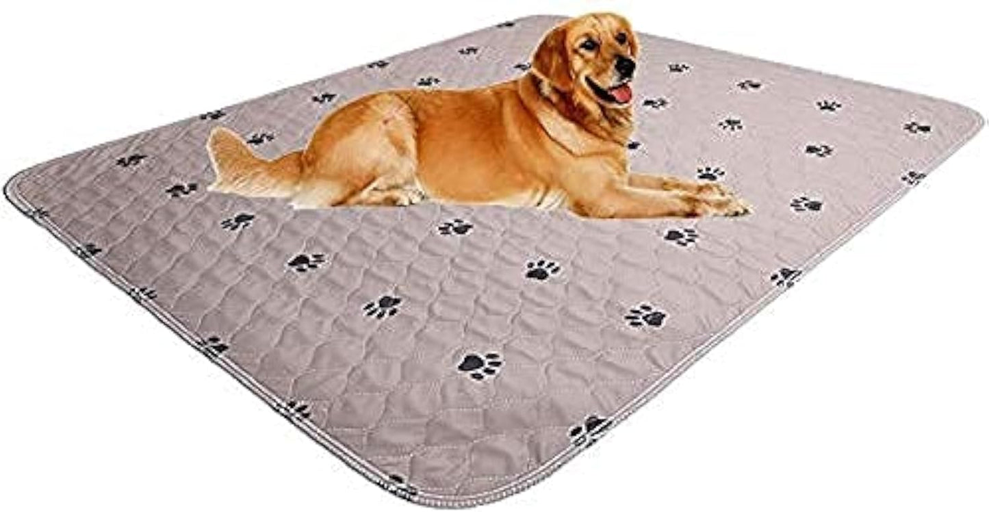 Washable Dog Pee Pads with Puppy Grooming Gloves,Puppy Pads,Reusable Pet Training Pads,Waterproof Pet Pads for Dog Bed Mat,Super Absorbing Whelping Pads