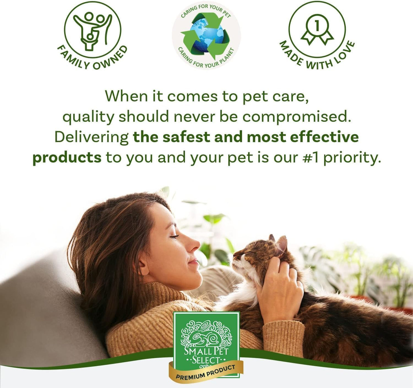 Small Pet Select Pine Pellet Bedding 40lb, Litter Pellets for Rabbit, Guinea Pig, Hamster, Bunny and Other Small Animals, Made in USA, 40lb