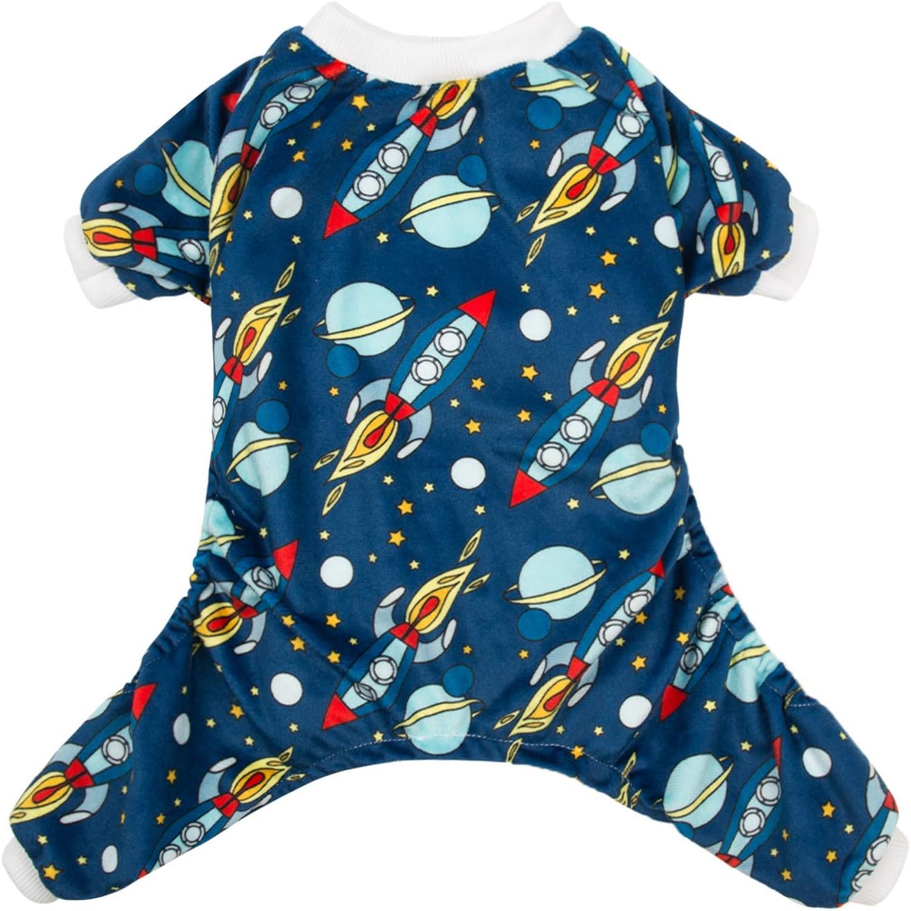 CuteBone Small Dogs Outfit Soft Puppy Onesies Pjs Dog Pajamas Pet Coat Cat Apparel Comfy Doggie Jumpsuit Bodysuit for All Seasons P16XS