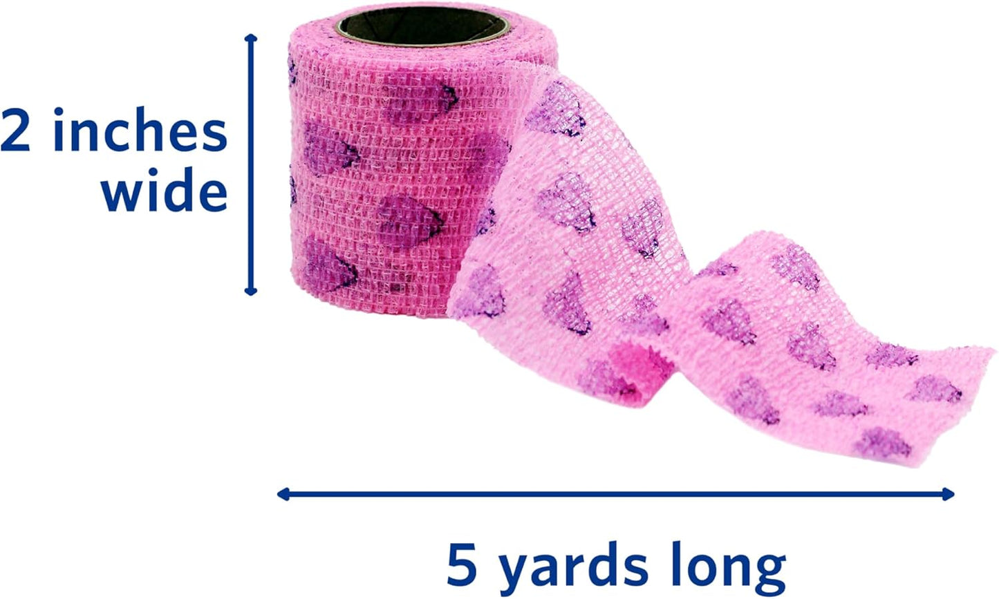 PetFlex Pet Pack – Flexible Self-Adhering Elastic Bandage for Wound Care – First Aid Wrap for Small Animals Like Dogs, Cats, and Other Pets - 2 inch, 36 Rolls