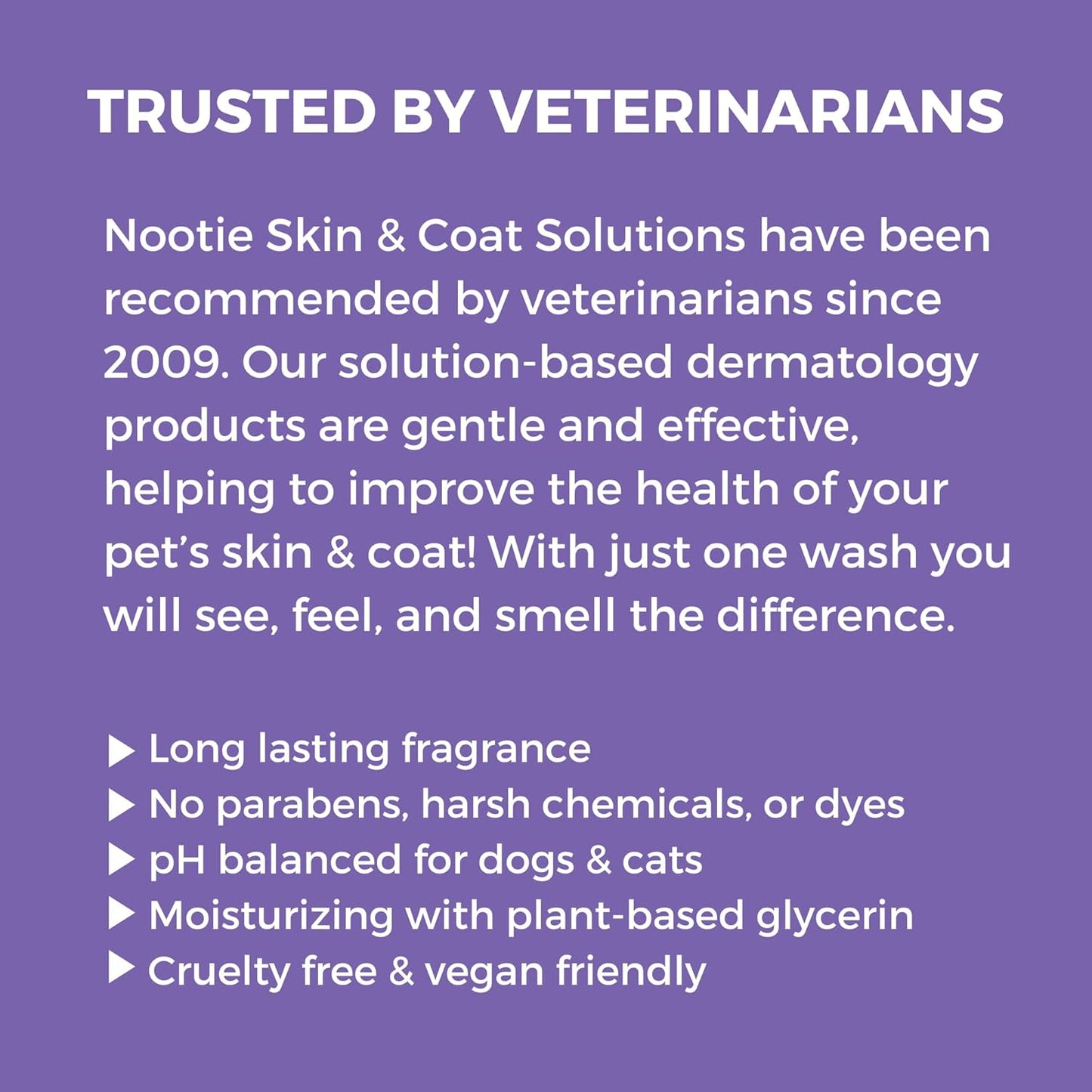 Nootie - Pet Shampoo for Sensitive Skin - Revitalizes Dry Skin & Coat - Natural Ingredients - Gentle Dog Shampoo - Cleans & Conditions 16 oz