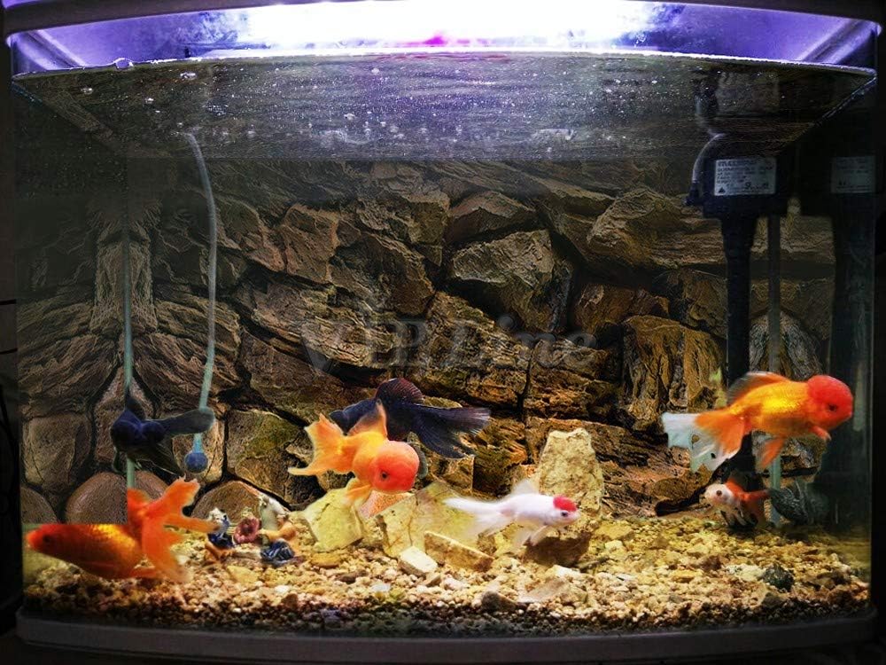 Rock Wall Aquarium Background Poster PVC Fish Tank Decor Landscape 24 36 48 72 (24" x 16"/ 61 x 41cm)
