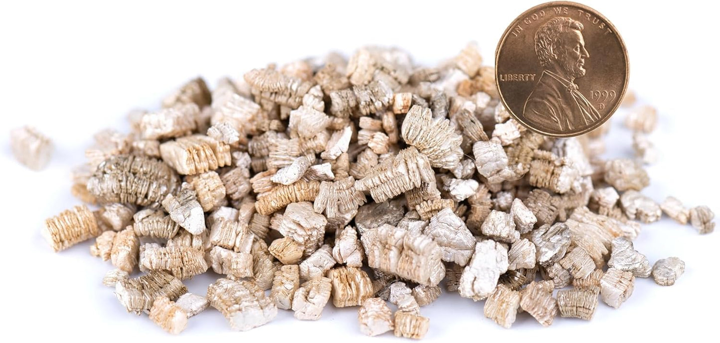 Organic Coarse Vermiculite for Indoor Gardening Plants and Mushrooms – Enhances Soil Aeration, Seed Germination, Rooting Cuttings – Small Packages and Bulk (Vermiculite Grade 4 – Coarse, 3 qt)