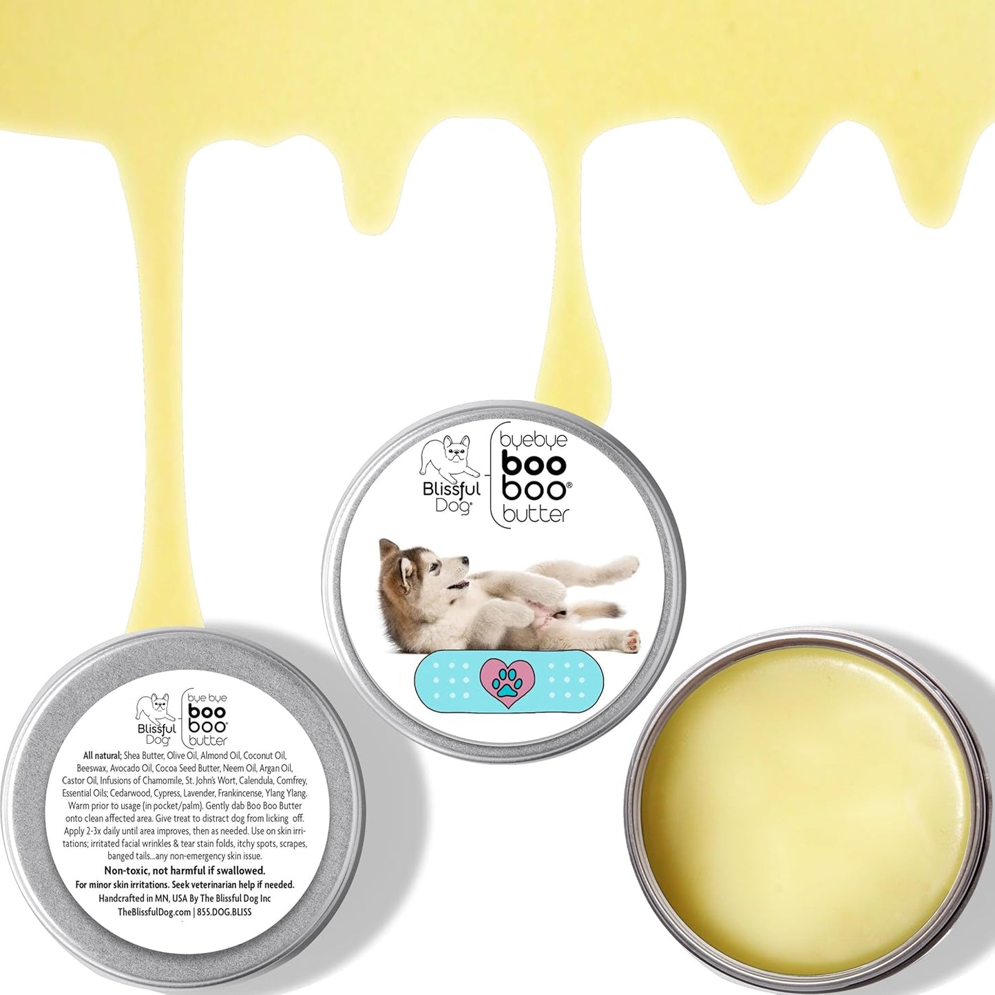 The Blissful Dog Malamute Boo Boo Butter, 16 oz.