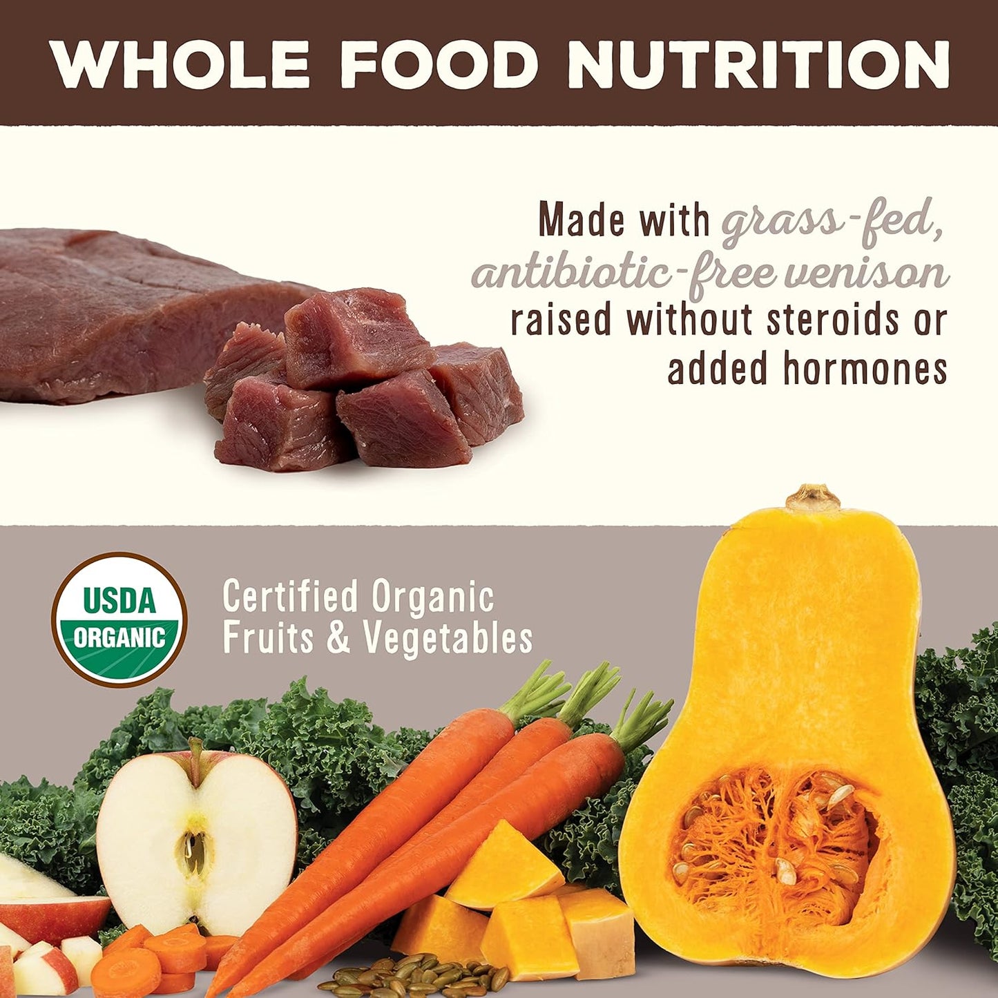 Primal Freeze Dried Raw Dog Food Nuggets, Venison, Complete & Balanced Meal, Also Use as Topper or Treat, Premium, Healthy, Grain Free, High Protein Raw Dog Food, 14 oz