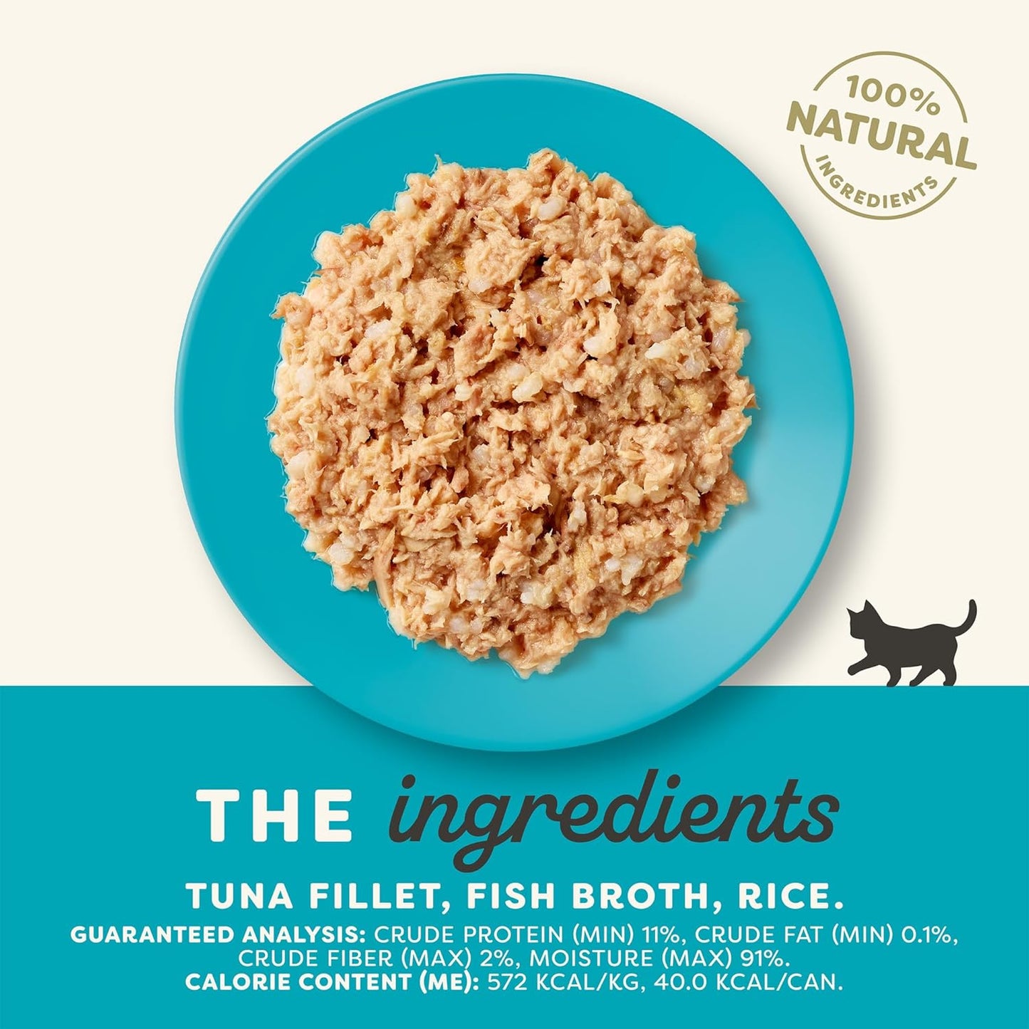 Applaws Natural Wet Kitten Food in Broth, Limited Ingredient Canned Wet Kitten Food, No Additives, Made with Natural Ingredients, Tuna Fillet in Broth (24 x 2.47oz Cans)