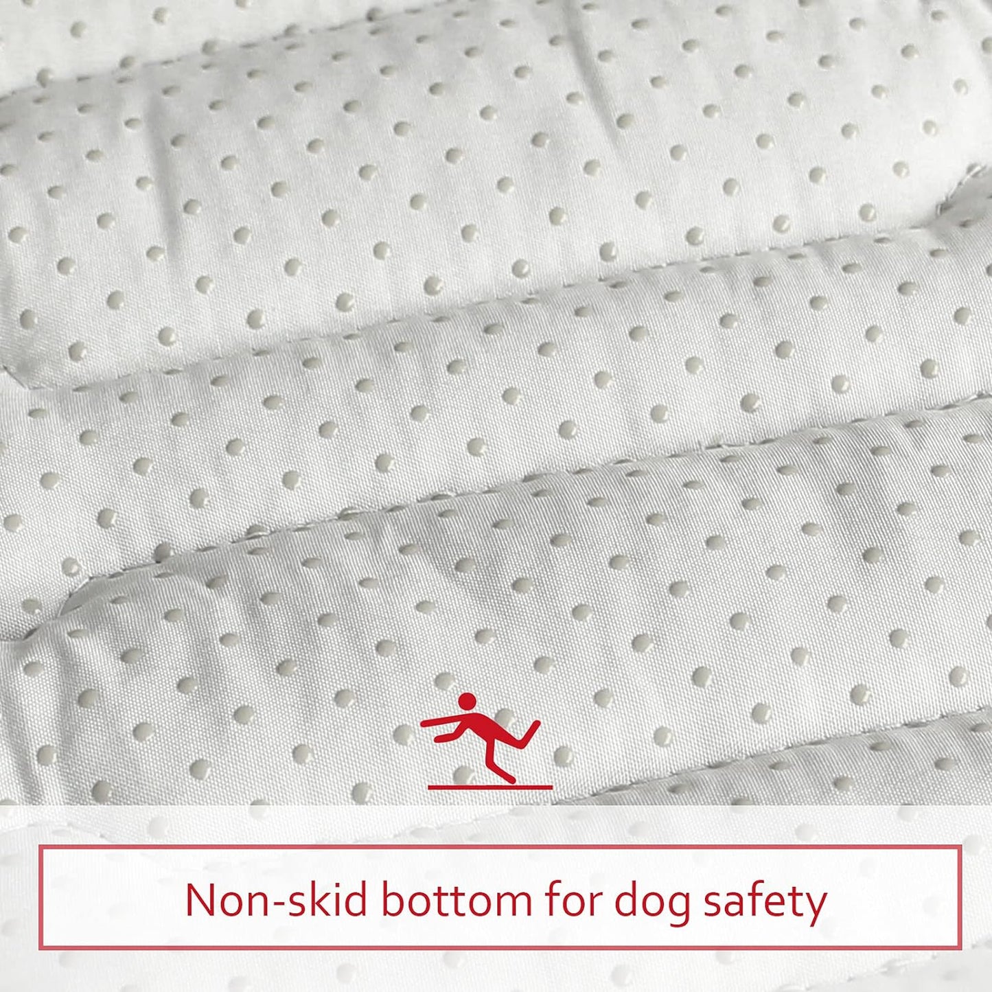 Dog Crate Mat (42" X 28") 2 Pack, Soft Dog Bed Mat with Cute Prints, Personalized Crate Pad, Anti-Slip Bottom, Machine Washable Kennel Pad, Grey