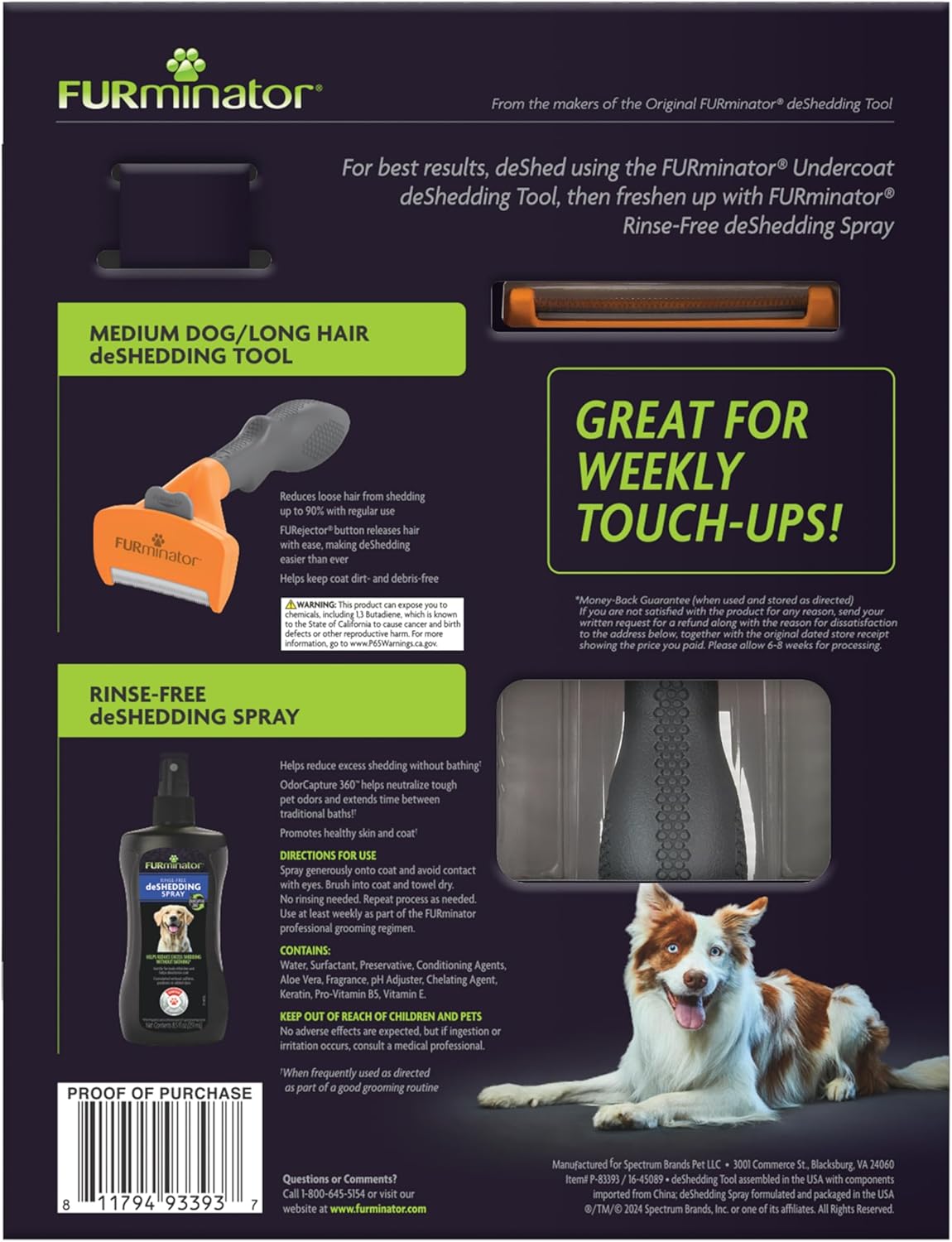 FURminator Ultimate Dog deShedding Bundle