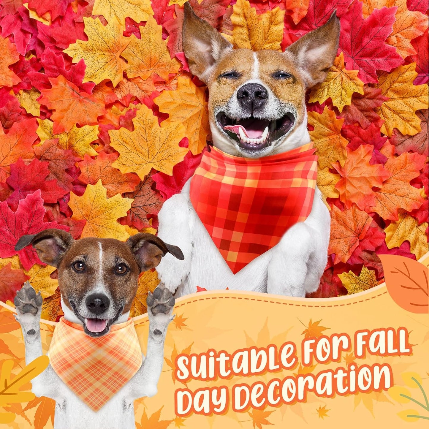 Abbylike 50 Pcs Fall Plaid Dog Bandanas Bulk Thanksgiving Bandanas for Dogs Triangle Kerchief Bib Scarf for Pets Autumn Costume Photo Props Accessories Pet Shops, 25 Styles (25.6 x 17.7 x 17.7)