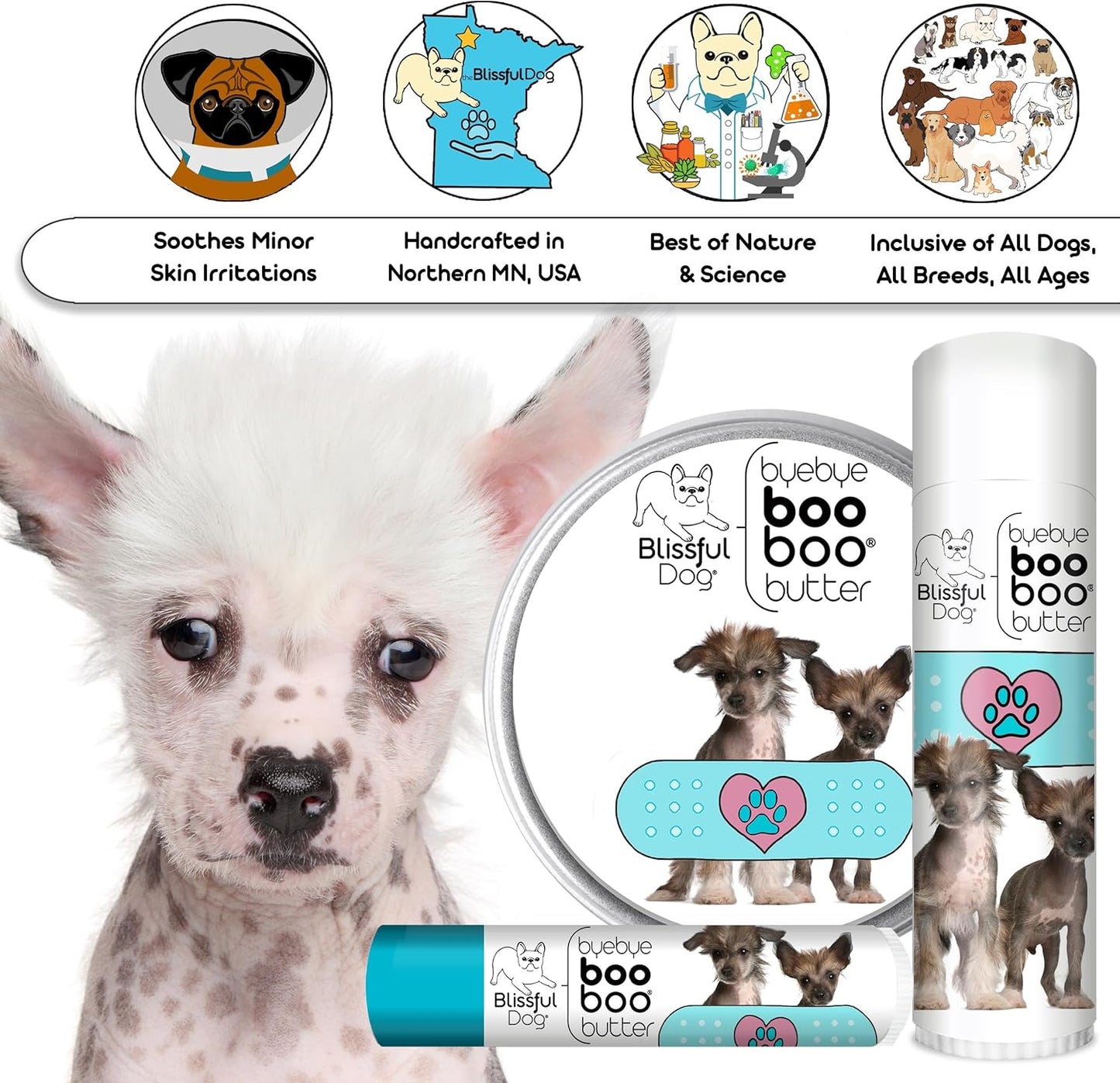The Blissful Dog Chinese Crested Boo Butter, 0.15 oz