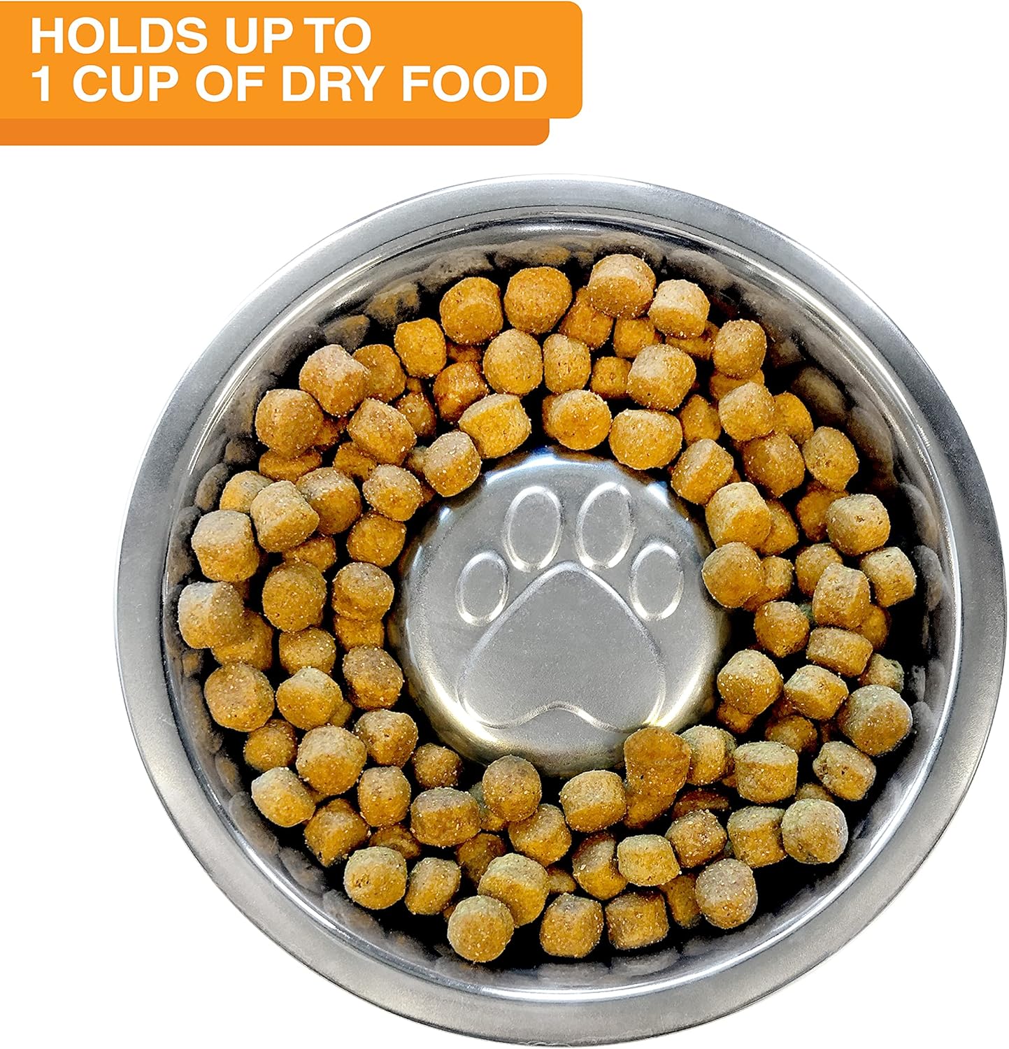 Neater Feeder Deluxe Mess Proof Dog Bowls Elevated for Medium Sized Breeds – Made in USA – No Spill Raised Slow Feeder Elevated Dog Bowl Stand w/Leg Extensions, Food and Water Bowl Set, Grey