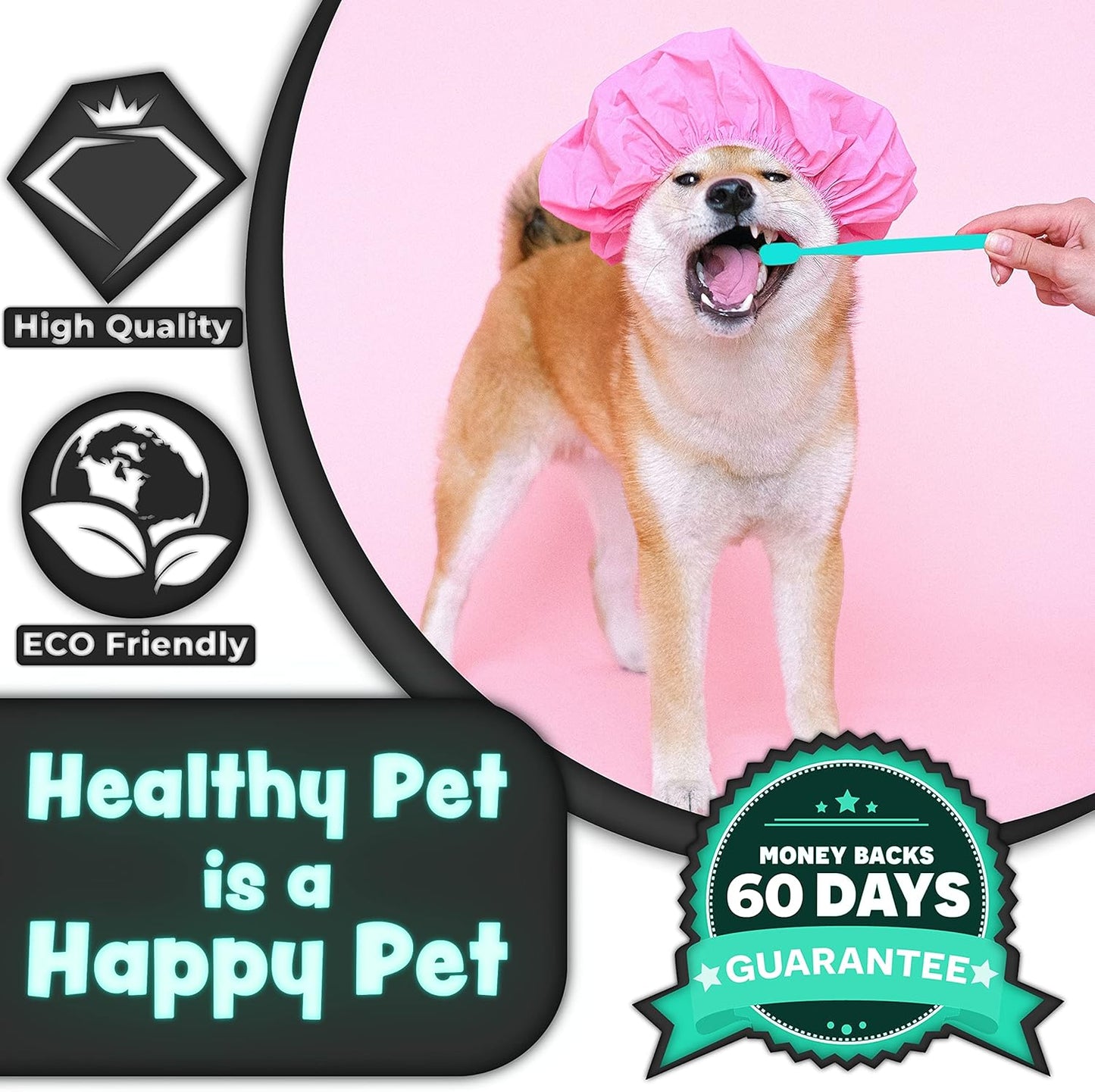 H&H Pets Toothbrush for Small Dogs & Cats - Soft and Extra Small Toothbrush Designed for Cats, Puppies, and XS Breed Dogs Like Teacups, Chihuahuas, Yorkshire, and Poodle, 8 Count Pack