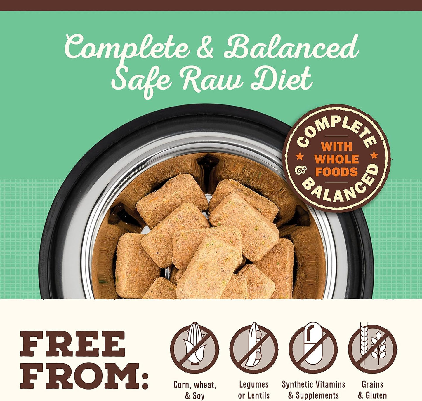 Primal Freeze Dried Dog Food Nuggets, Chicken; Complete Balanced Meal, Topper or Treat; Premium, Healthy, Grain Free, High Protein Raw Dog Food, 14 oz